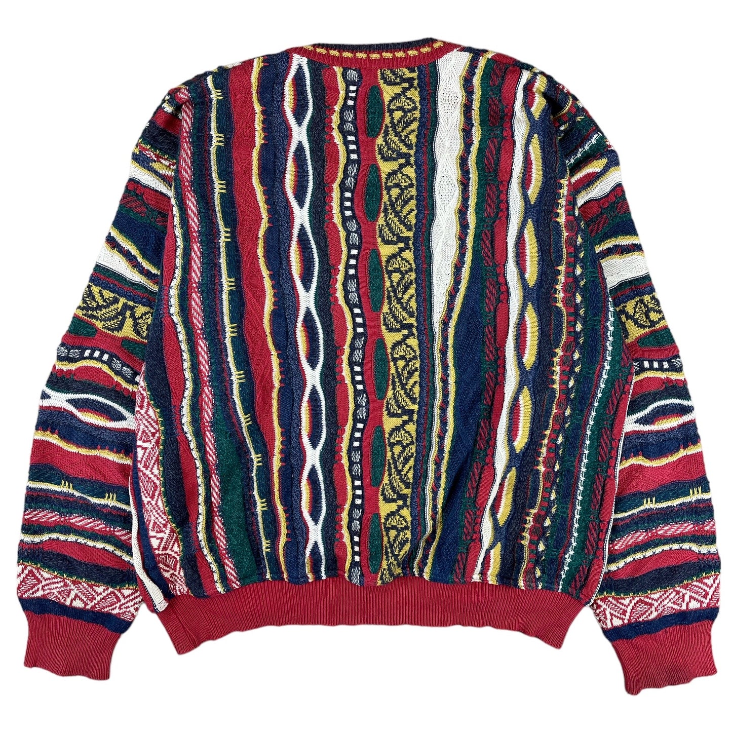 Vintage Strickpullover Crazy Pattern (M)