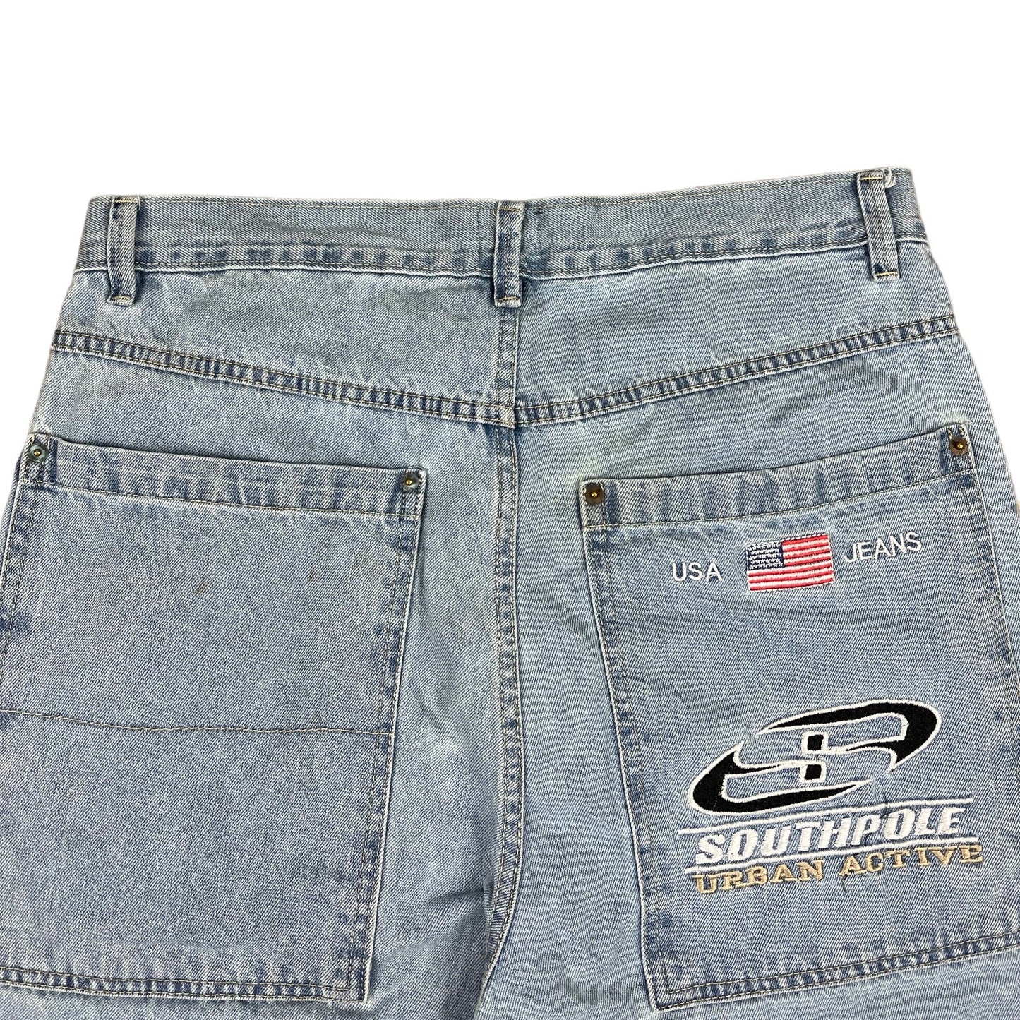 Southpole Baggy Pants Shorts bestickt (M)