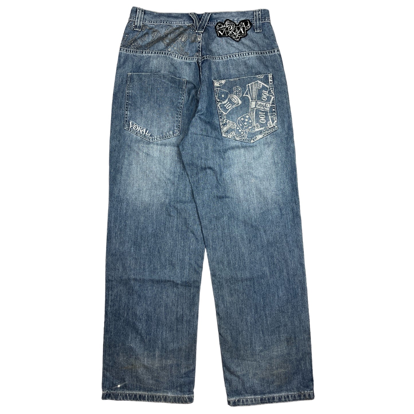 Vintage Vokal Hip Hop Baggy Jeans (M)