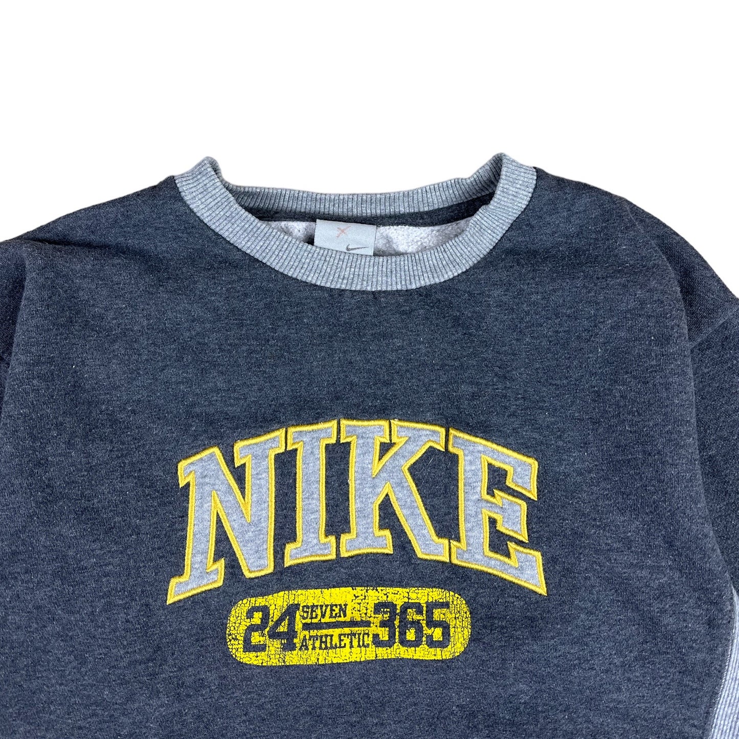 Vintage Nike Spellout Sweater bestickt (S)