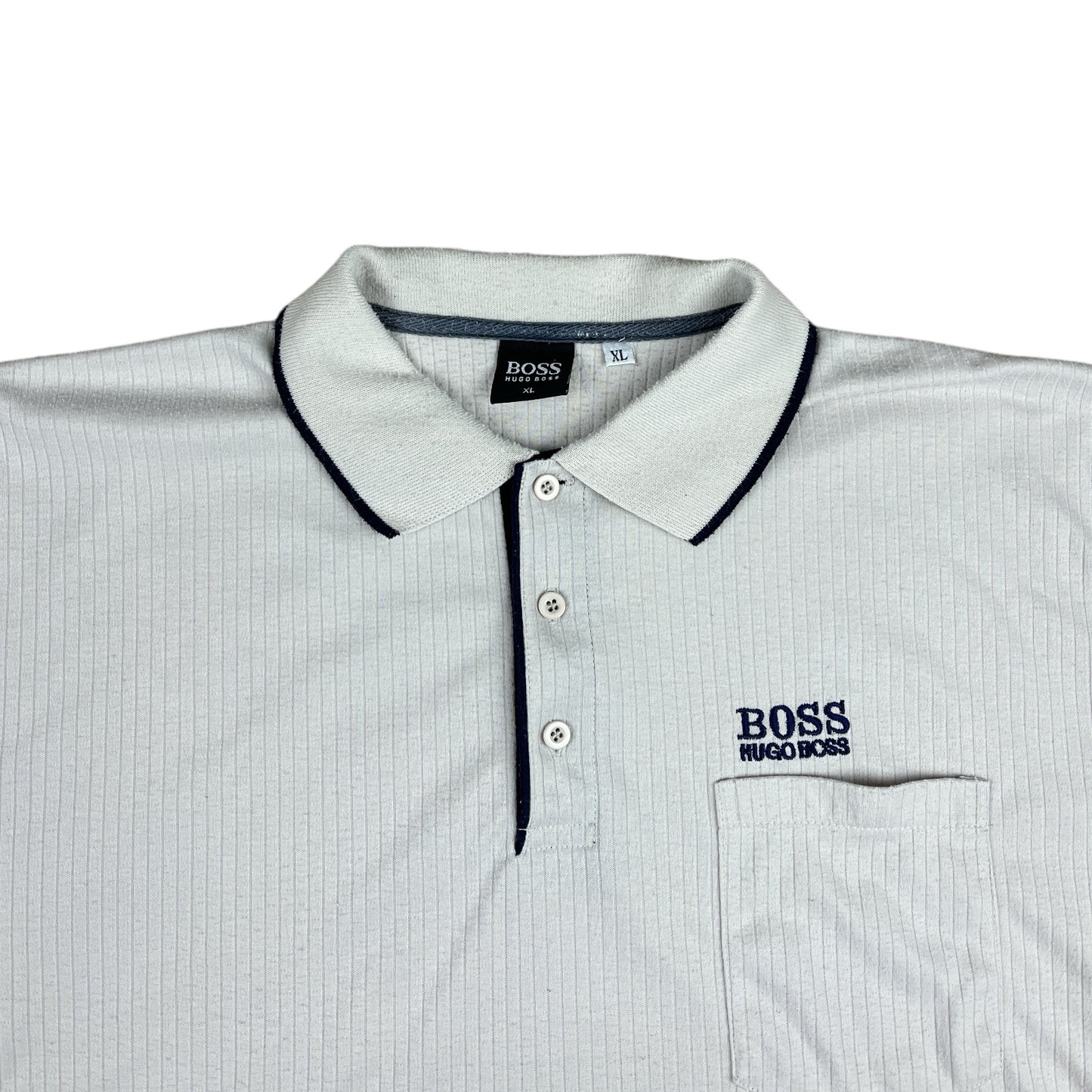 Vintage Hugo Boss Polohemd gerippt (XL)