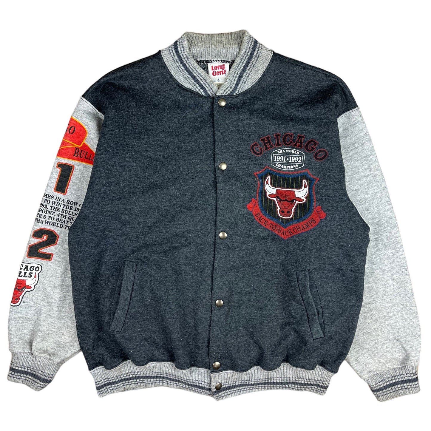 Vintage Chicago Bulls Printed Bomberjacke (M)