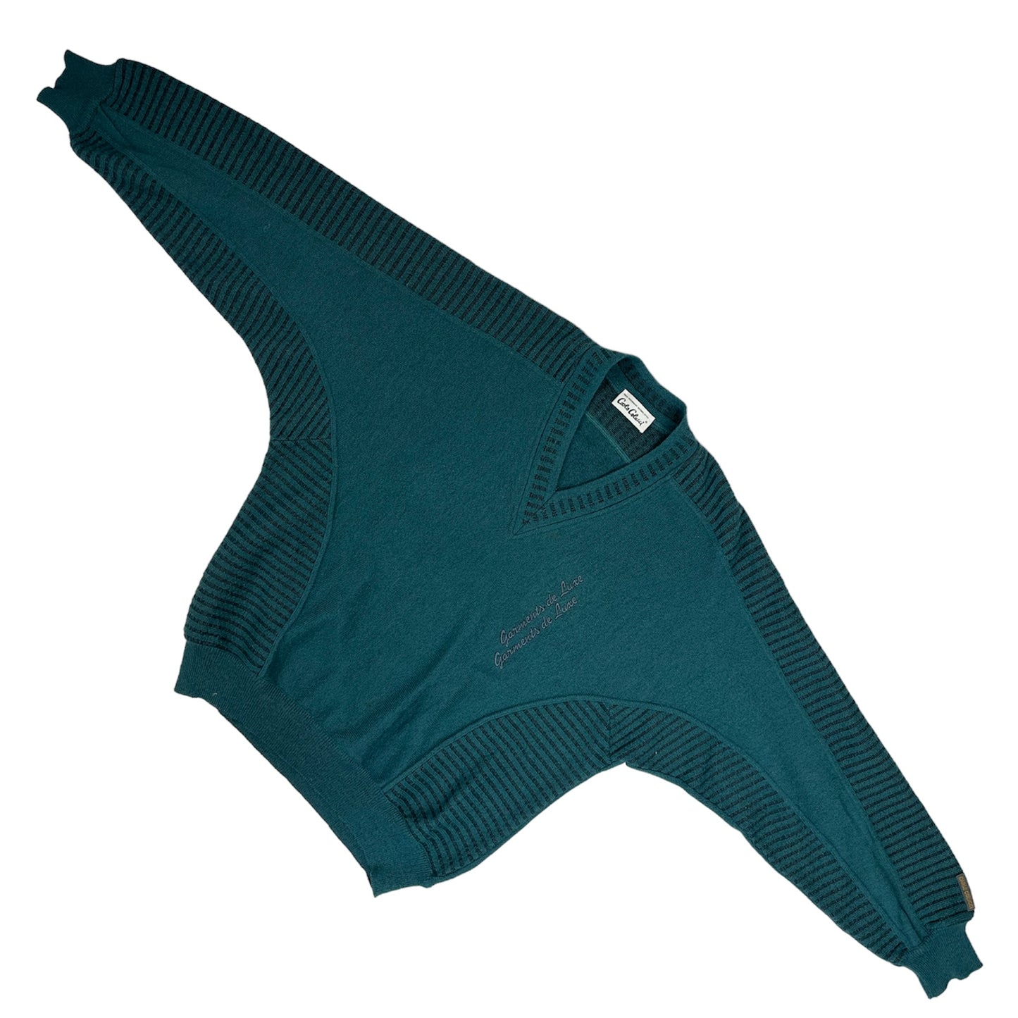Carlo Colucci Strickpullover bestickt (L)