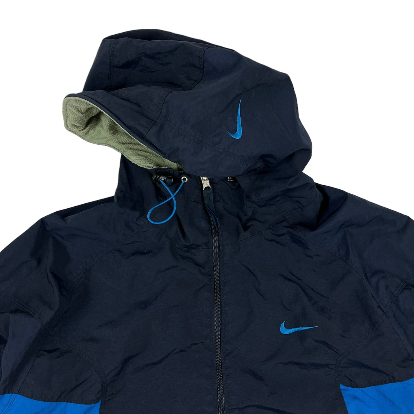 Vintage Nike Wende- Jacke Fleece bestickt (M)