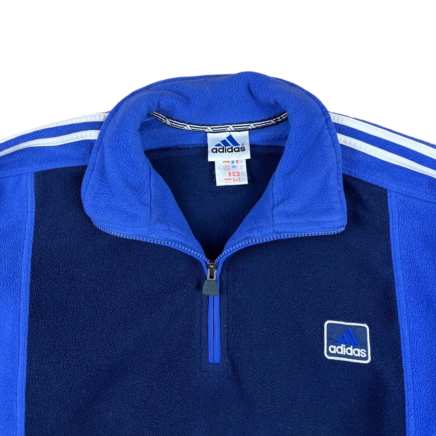 Vintage Adidas Fleece Half-Zip Sweater (XL)