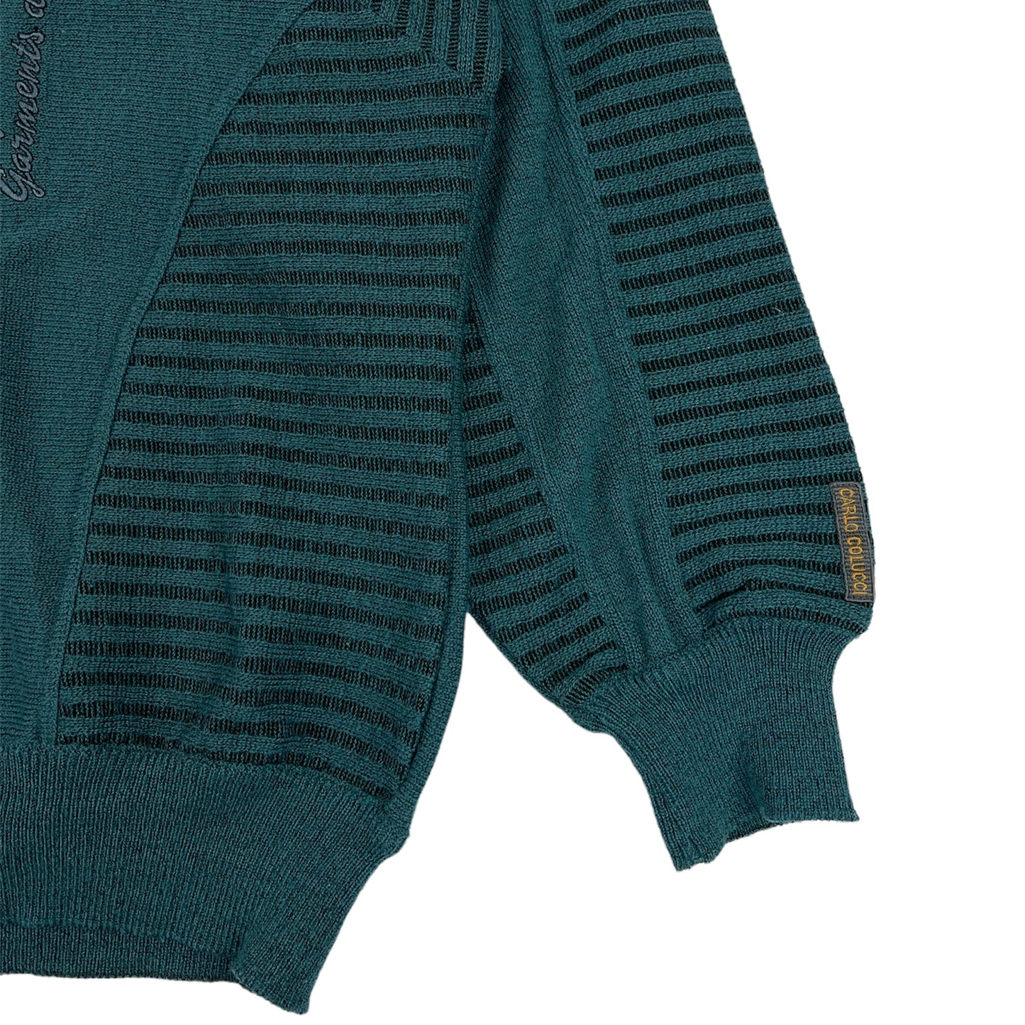 Carlo Colucci Strickpullover bestickt (L)