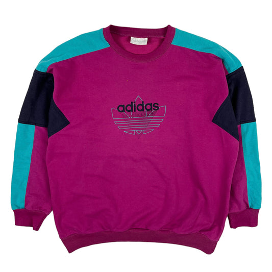 Vintage 90’s Colour Block Adidas Sweater (M)