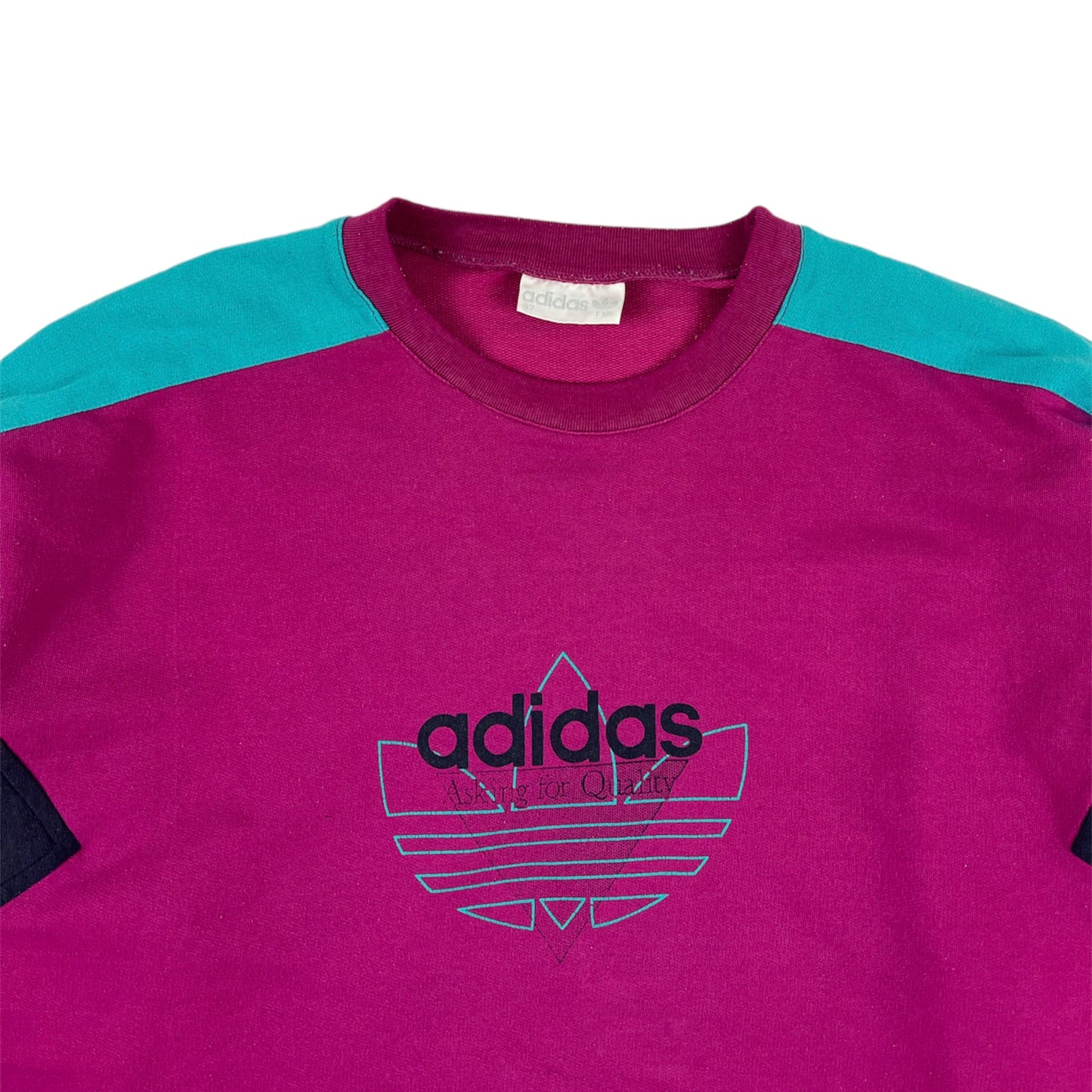 Vintage 90’s Colour Block Adidas Sweater (M)